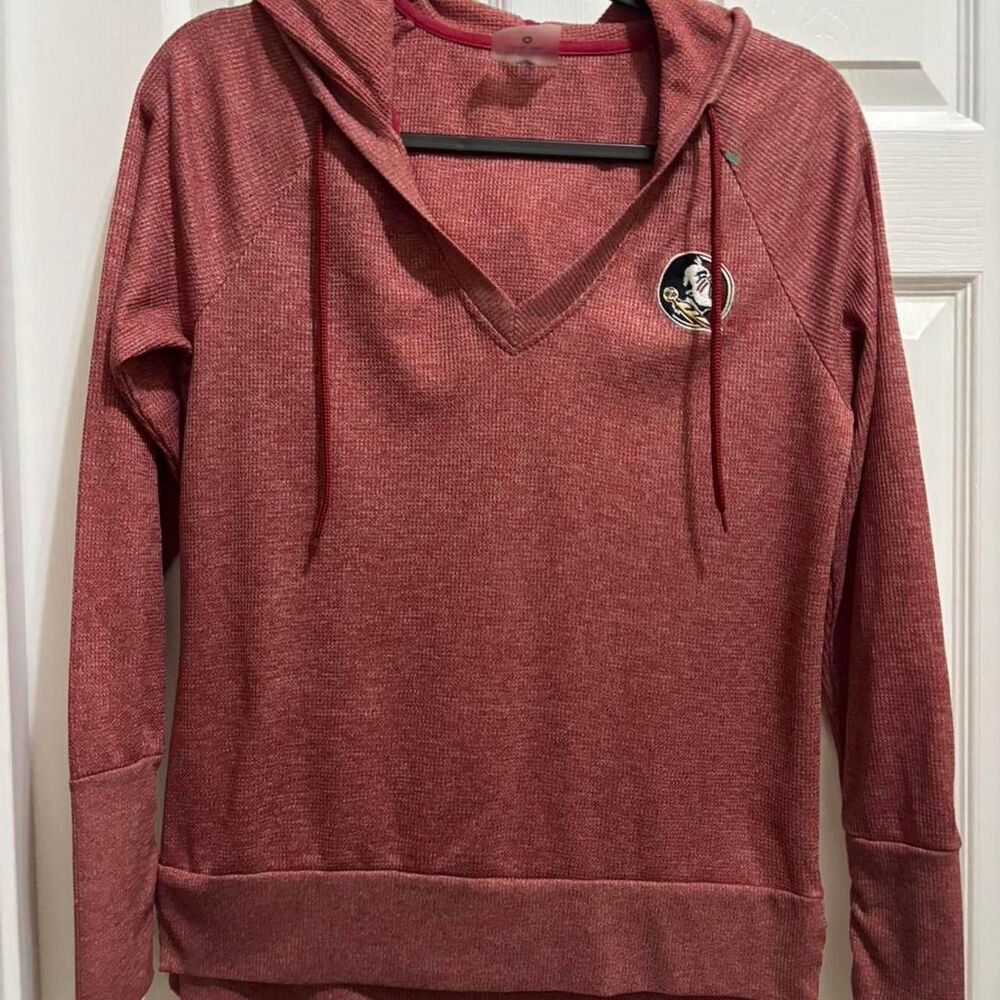 Unbranded Women's Red and Burgundy Hoodie